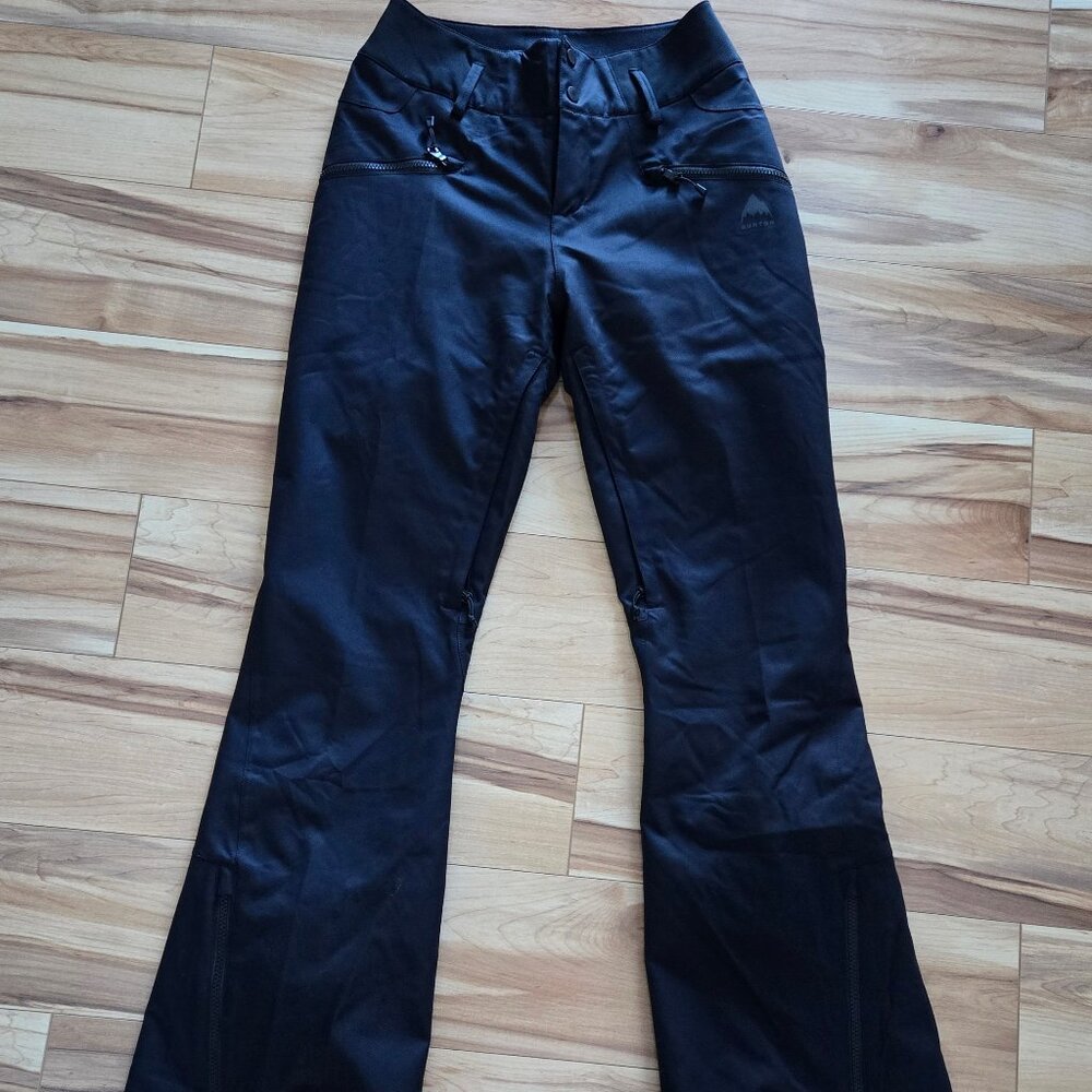 Burton Women's Snow Pant True Black Size S Marcy High Rise Flared Polyester
